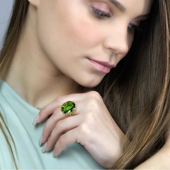 Peridot Gold Filled Ring - Picture 3 of 6